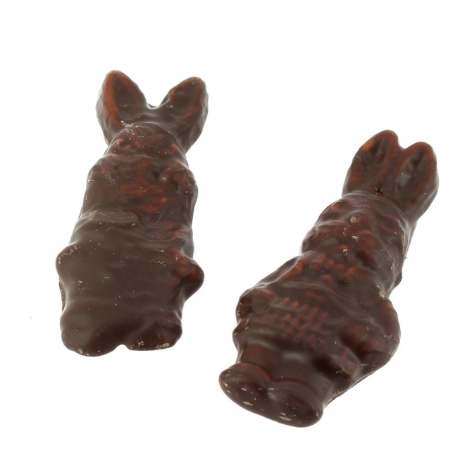Duo de Lapins (8, 5 cm) - Guimauve et Chocolat 