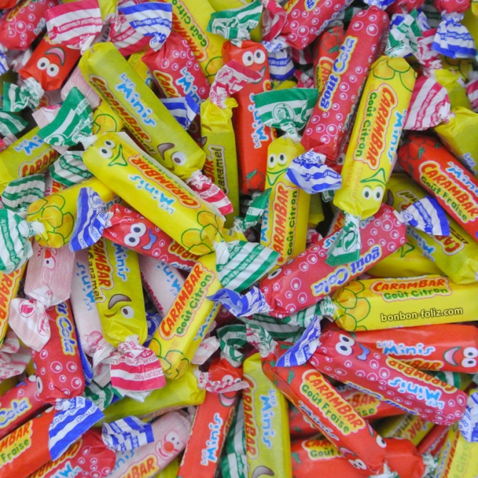 Sac Mini Carambars Mix - 1kg 