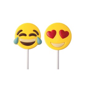 1 Sucette Emoji - Chocolat Blanc