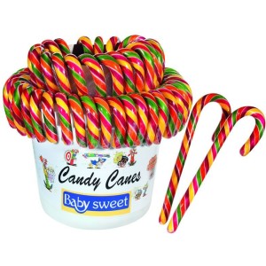 2 Candy Canes (16 cm) - Sucre