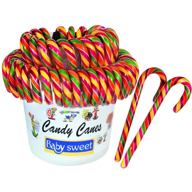 2 Candy Canes (16 cm) - Sucre 