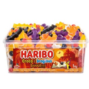 1 Bote Halloween Haribo Croco/Dragibouuuh - 1kg