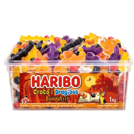 1 Bote Halloween Haribo Croco / Dragibouuuh - 1kg 