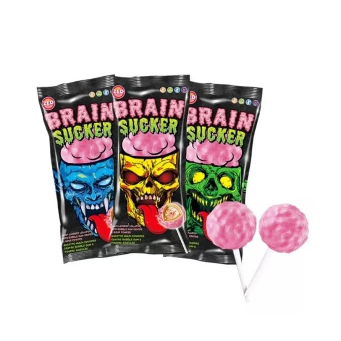 Sucette Brain Sucker  Bubble Gum en forme de cerveau 
