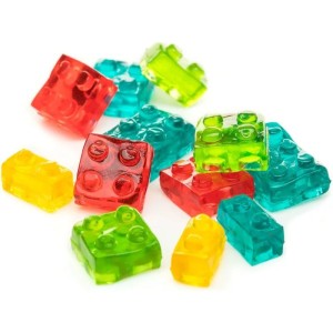 Sachet de Gummies Amos Blocks 4D aux Fruits - 140 g