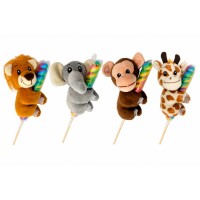 1 Sucette Torsade Peluche Hug & Pop Savana