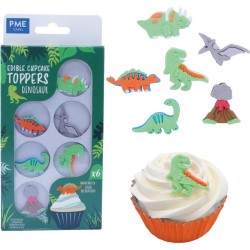 6 Décors en sucre - Dinosaure. n°1