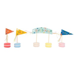 Kit 24 Caissettes et Dco Cupcakes - Happy Birthday. n2
