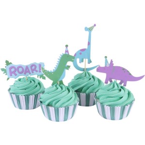 Kit 24 Caissettes et Dco Cupcakes - Dino Party