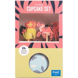 Kit 24 Caissettes et Dco Cupcakes - Animaux de Safari. n3