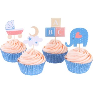 Kit 24 Caissettes et Dco Cupcakes - Baby