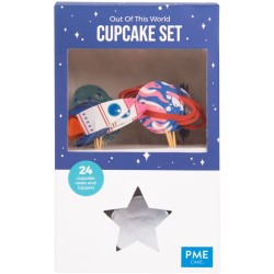 Kit 24 Caissettes et Dco Cupcakes - Espace. n3