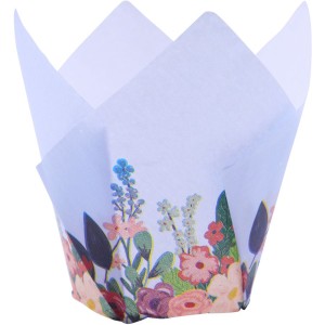 24 Caissettes en forme de Tulipe - Bouquet