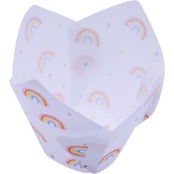 24 Caissettes en forme de Tulipe - Rainbow. n2