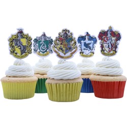 15 Cakes Toppers Harry Potter - Blason de Poudlard. n1
