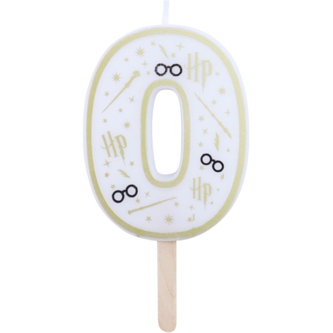Bougie Harry Potter - chiffre 0 
