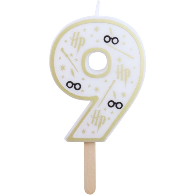 Bougie Harry Potter - chiffre 9 