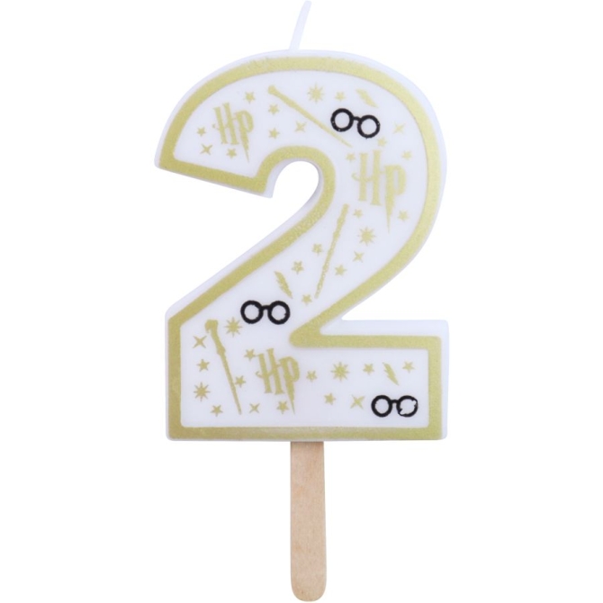 Bougie Harry Potter - chiffre 2 