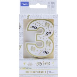 Bougie Harry Potter - chiffre 3. n�2