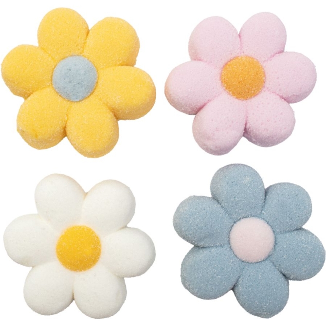 12 Marshmallow Treats - Fleurs Pastel 
