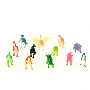 12 Figurines Dinosaure (9 cm) - Plastique