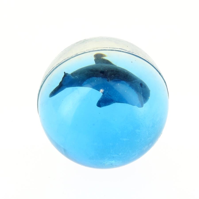 1 Balle rebondissante Dauphin (3 cm) 