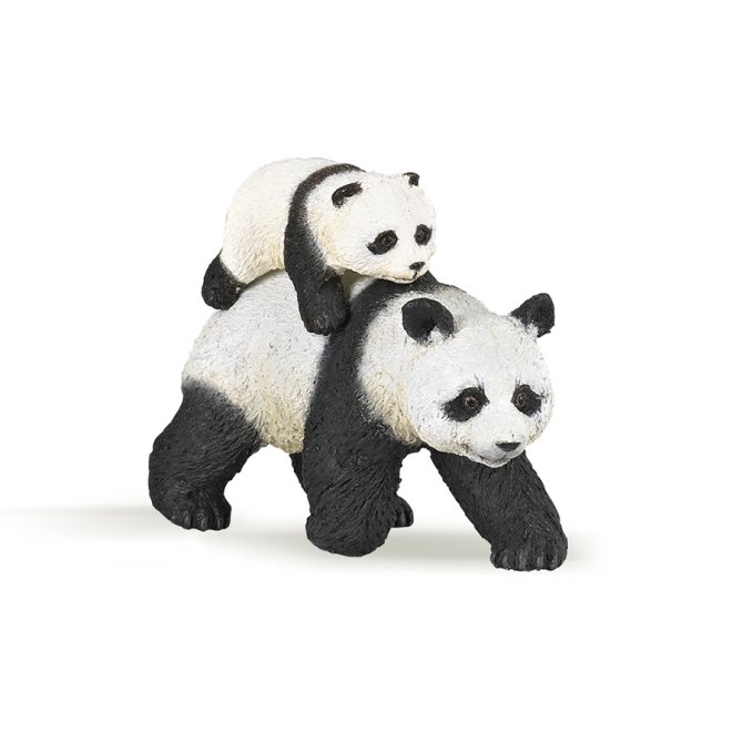 Figurine Panda et son Bb 