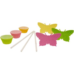 Kit 60 caissettes et Dcos Cakes Pop Papillons