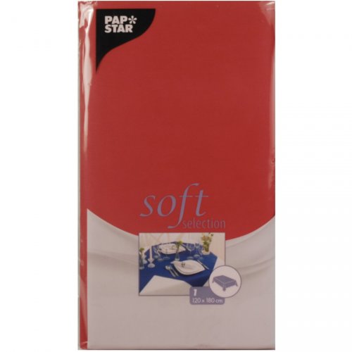 Nappe Rectangulaire Soft Selection (180 cm) Rouge 