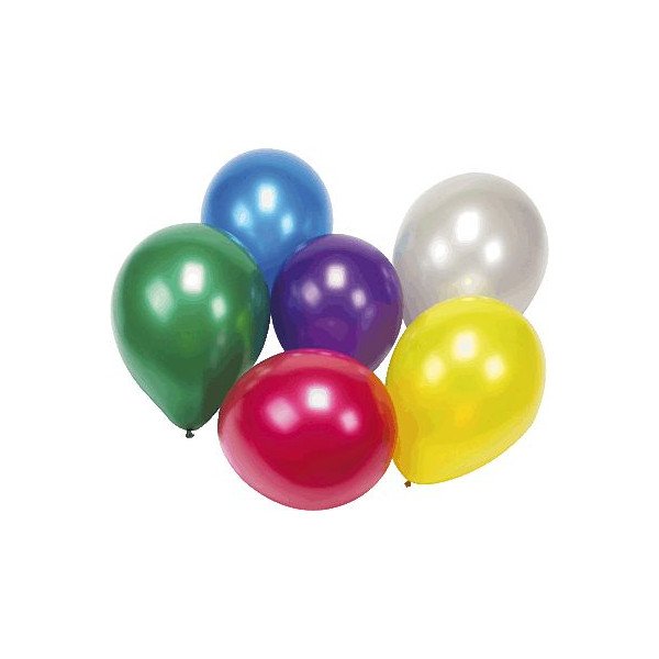 25 Ballons Couleurs Mtal 