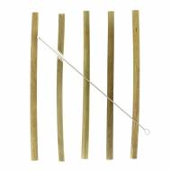 12 Pailles réutilisables - Bambou