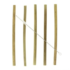 12 Pailles rutilisables - Bambou