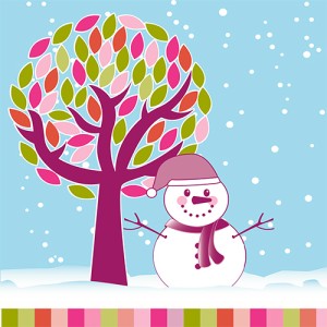 20 Serviettes - Bonhomme de Neige