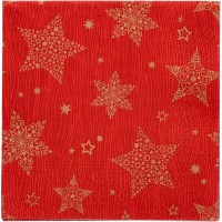 20 Petites Serviettes Rouge - Christmas Shine