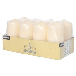 8 Bougies Cylindriques Ø 5 cm - Crème. n°2