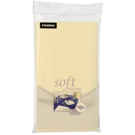 Nappe Rectangulaire Soft Selection (180 cm) Crème