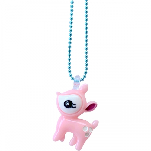 Collier Gacha Bb Faon - Rose 