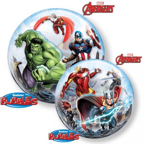Bubble ballon à plat Avengers 