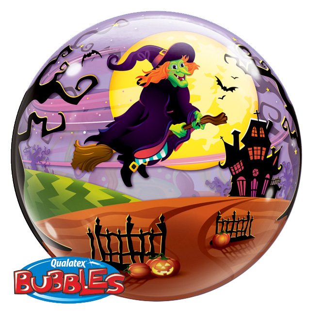 Bubble Ballon Gonfl  l Hlium Halloween  Sorcire 