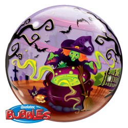 Bubble Ballon Gonfl  l Hlium Halloween  Sorcire. n1