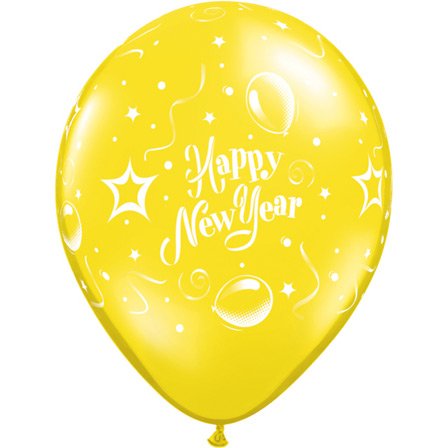 Lot de 25 Ballons Happy New Year 