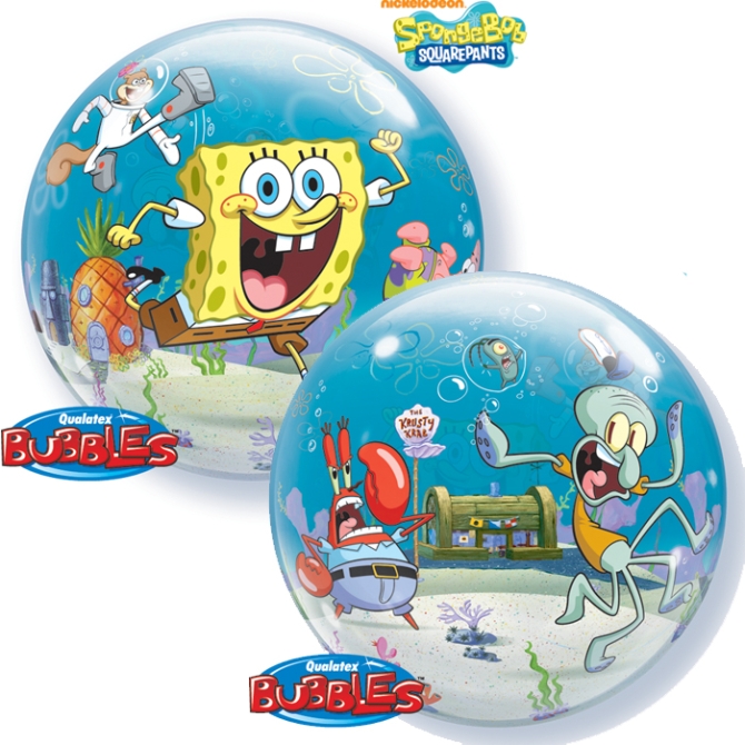Bubble Ballon Gonfl  l Hlium Bob L Eponge 