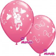 6 Ballons Minnie Rose