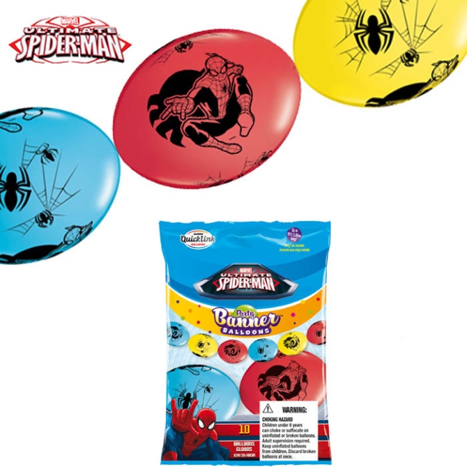Guirlande 10 Ballons Spiderman 