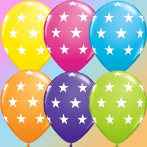 6 Ballons Etoiles