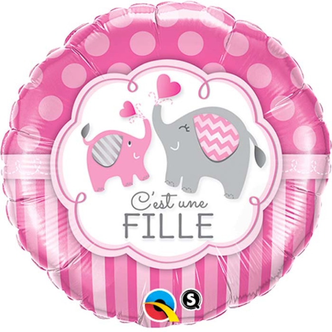 Ballon  Plat Elphant Fille 