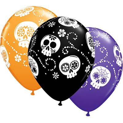 25 Ballons Jour des Morts Halloween 