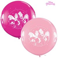 2 Ballons Gant Princesse Disney Rose (86 cm)