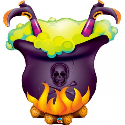 Ballon Geant Chaudron De Sorciere 102 Cm Decorations Halloween Annikids