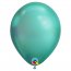 25 Ballons Vert Chrome